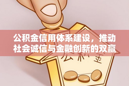 巢湖公积金信用体系建设，推动社会诚信与金融创新的双赢之道