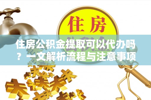 巢湖住房公积金提取可以代办吗？一文解析流程与注意事项