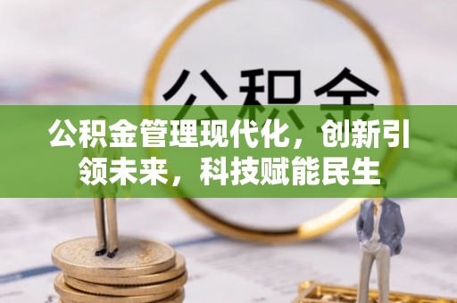 巢湖公积金管理现代化，创新引领未来，科技赋能民生