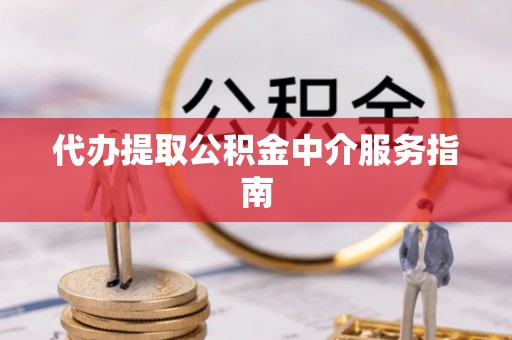 巢湖代办提取公积金中介服务指南